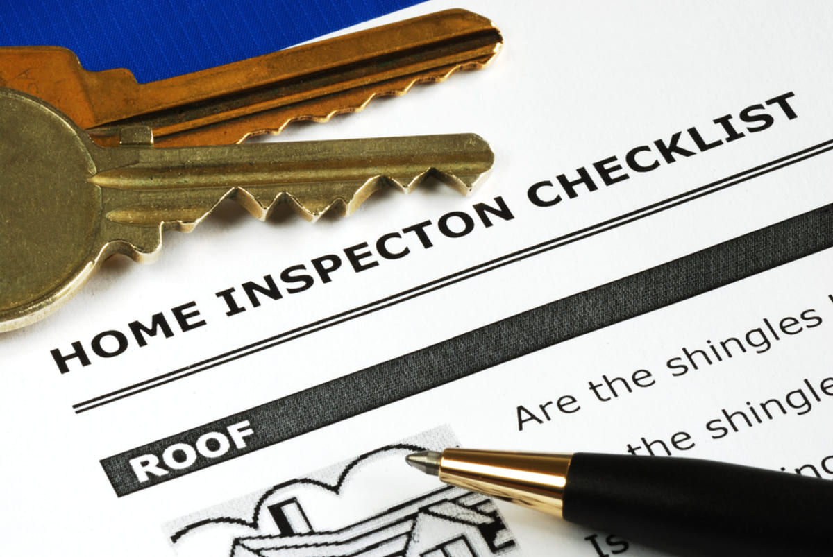 A home inspection checklist for property inspections.