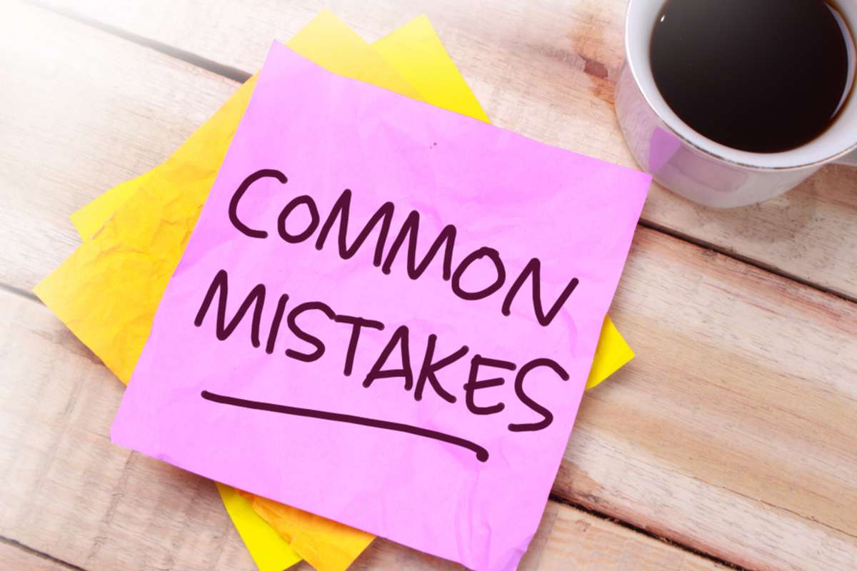 Common mistakes on a post-it note, a reminder to avoid DIY property management mistakes
